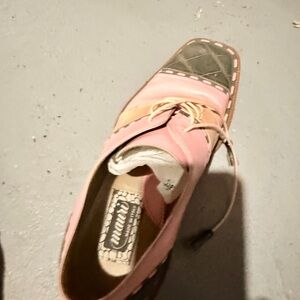 Mauri Made in Italy Men’s Colorblock Leather Lace‑Up Shoe